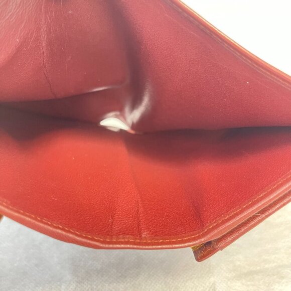 Cartier Vintage Must Line Bordeaux Tri-Fold Wallet w/ Kisslock Pouch - Preowned - Picture 14 of 15